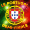 Drapeau Portugal feux d'artifice demi-finale