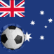 Australie: Drapeau et ballon encastré